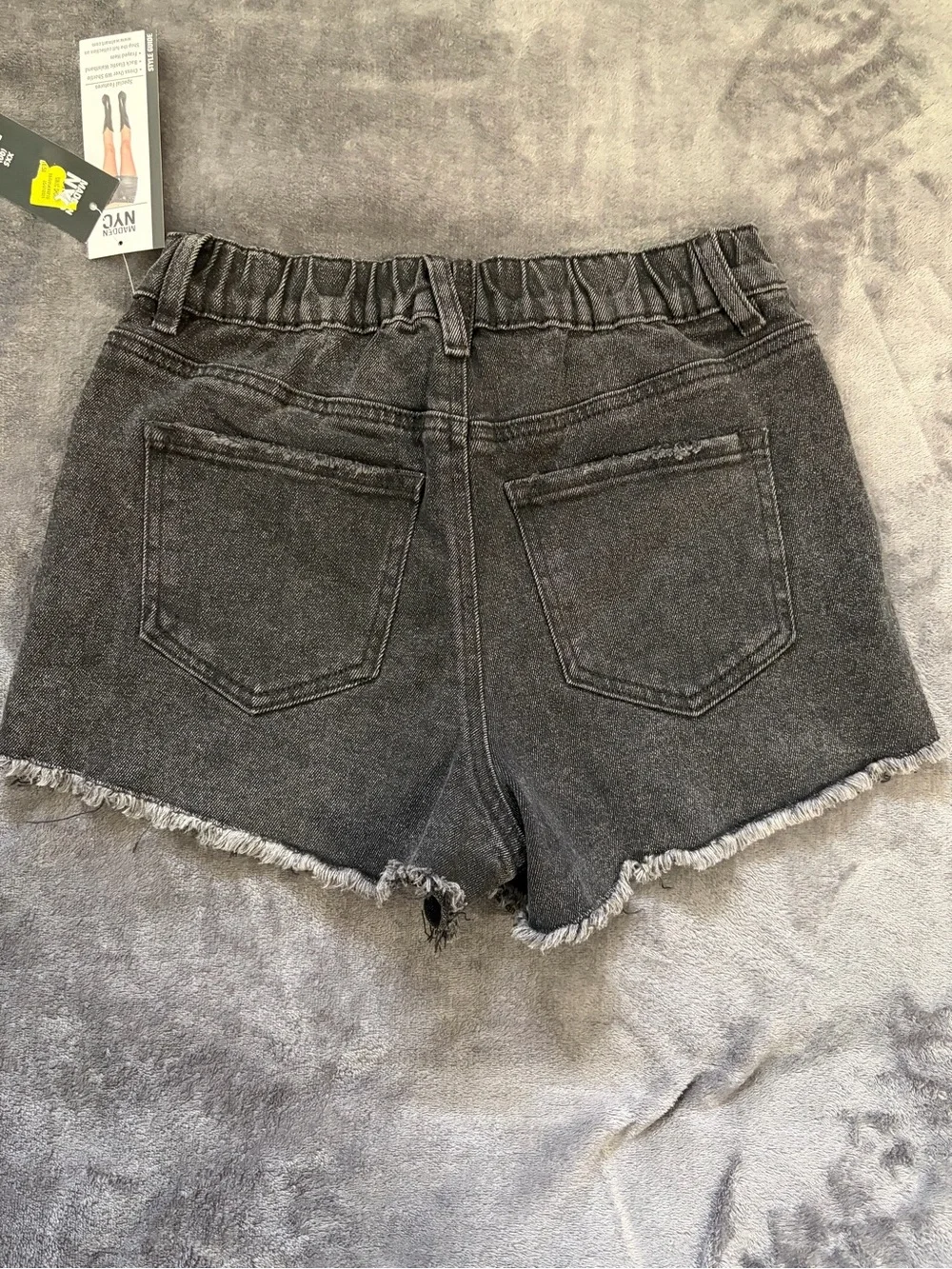 Women's Black Denim Shorts